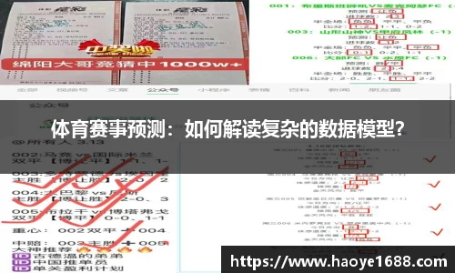 体育赛事预测：如何解读复杂的数据模型？